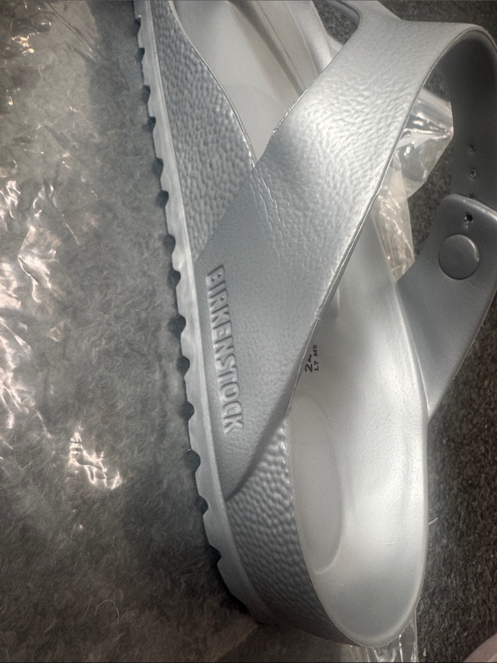 Birkenstock Gizeh EVA Thong Sandals in Silver - Picture 8 of 12